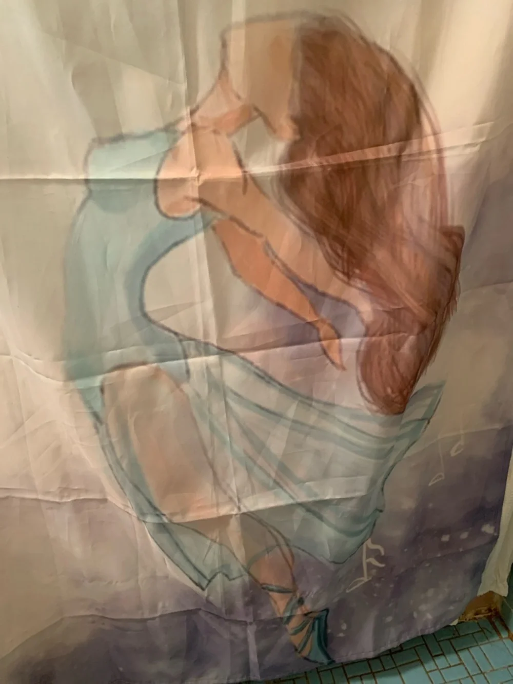 Shower Curtain in Blue